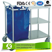 Skh027-7 Hot Sale Functional Hospital Dressing Trolley with Casters, Saikang